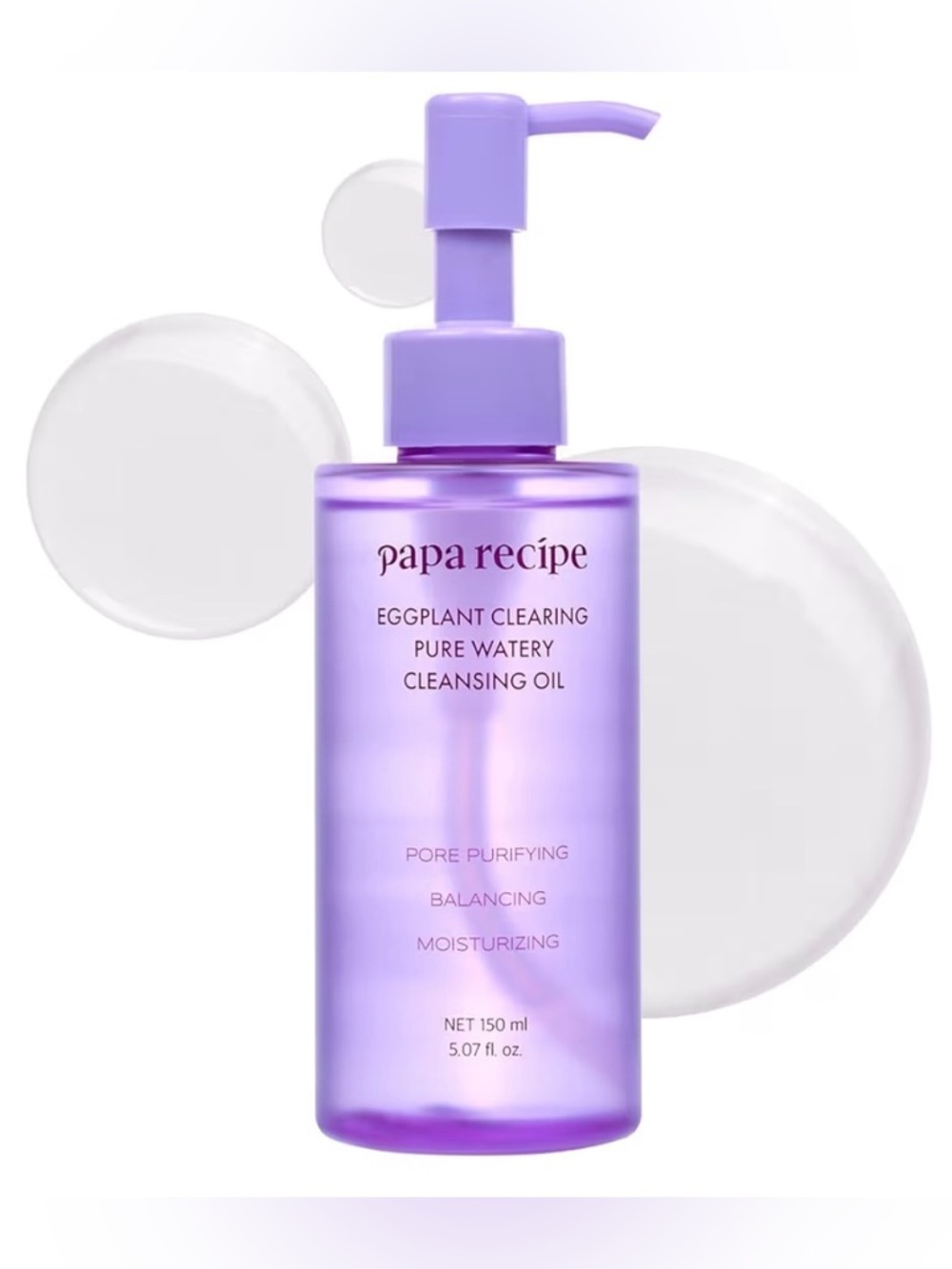 Korean Skincare Papa Recipe Eggplant Skin Clearing Cleansing Oil
